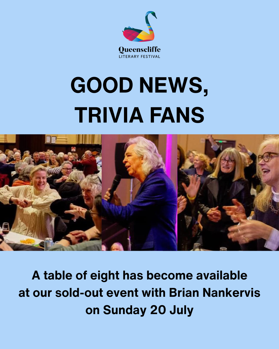 Good news for trivia lovers: more tickets now available